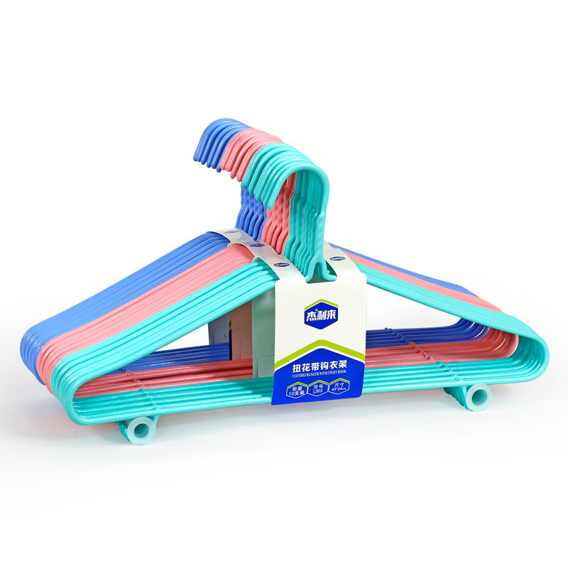 L303扭花帶鈎衣架